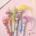 Internet celebrity fried hair gel pen girl creative ugly cute pen cute DIY ugly baby fried hair patch pen quick-dry brush question pen.
