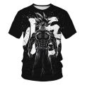 Anime Figures Son Goku Vegeta Tops Super Saiyan T Shirts Children's Clothing Dragon Ball T-shirt Kids Clothes Baby Boys T-shirt. 