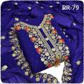 Indian New Stylish Exclushive Collection Weatless Goergett Computer Abroydary Work Three Piece Salower Kameez For Women.