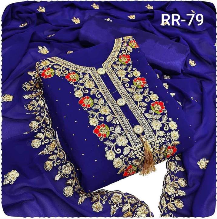 Indian%20New%20Stylish%20Exclushive%20Collection%20Weatless%20Goergett%20Computer%20Abroydary%20Work%20Three%20Piece%20Salower%20Kameez%20For%20Women%20-%20Image%202