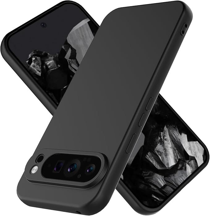 For Google Pixel 9 Pro XL Silicone Soft Gel Rubber Slim Liquid Cover Shockproof Protective Anti-Scratch Phone Case
