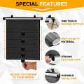 2Pcs 40X45CM Sun Protection Retractable Car Sun Shade Side Sunproof. 