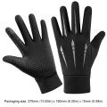 Winter Gloves Anti-slip Cycling Bike Gloves TouchScreen Thermal Cold Weather Running Gloves Fleece Full Finger for Men and Women.