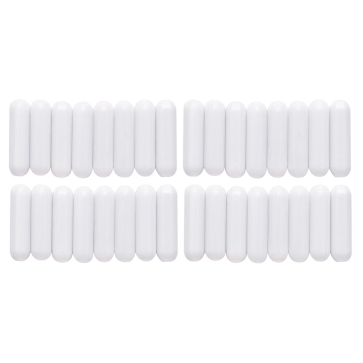 32 Pcs PTFE Magnetic Stirrer Mixer Stir Bar Stir Rod Magnetic Stir Plate Bar, Stir Plate Magnet Stick (30 mm/ 1.18 Inch)