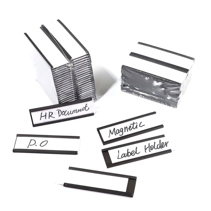 30Pcs Magnetic Label Holders,Sign and Ticket Holder,Holders for Metal