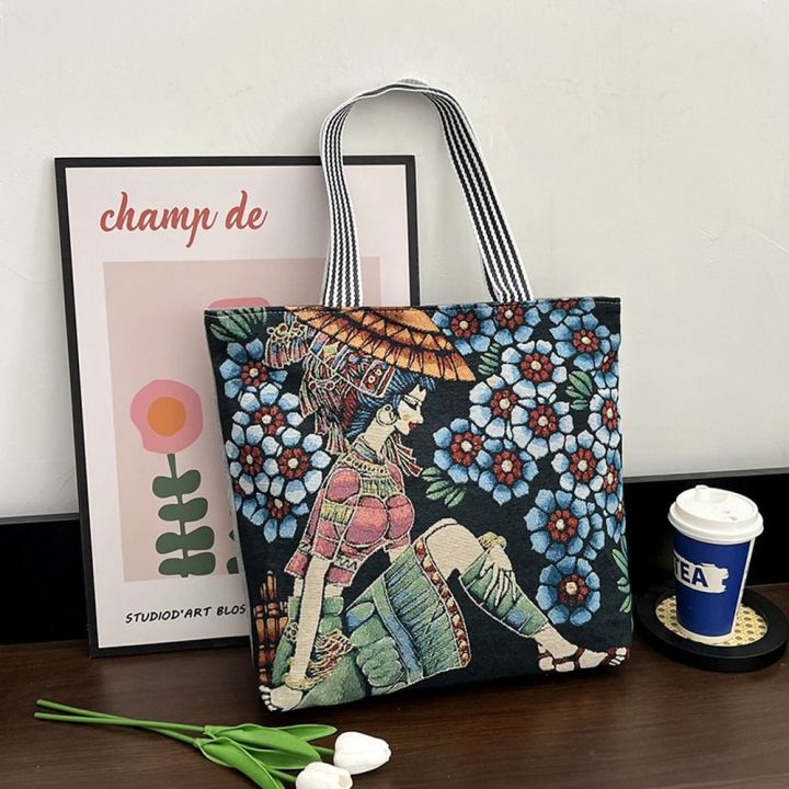 WPOT%20Retro%20Elegant%20Oil%20Painting%20Shopping%20Bag%20Travel%20Bag%20Flower%20Painted%20Tote%20Bag%20Women%20Art%20Handbag%20Canvas%20Bag%20Shoulder%20Bag%20-%20Image%208