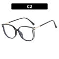 2024 Summer Trendy Women's Ultra-light Blue Light Blocking Glasses Frames for Large Face, Stylishly Slimming with Prescription Lens Compatible.