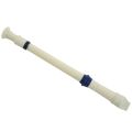 Music Instrument 6 Holes Soprano Flute Recorder White Blue.