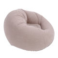 Inflatable Lounge Chair Lightweight Inflatable Sofa Couch Gray Ergonomic Soft for Bedroom. 