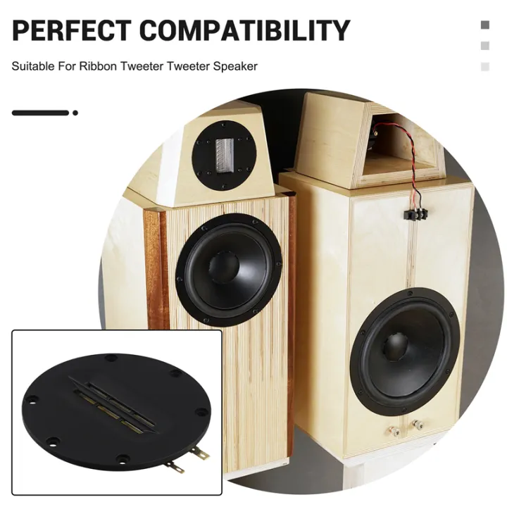 FORIDE%202Pcs%20Horns%204%20Inches%20Pneumatic%20Tweeter%20Aluminum%20Ribbon%20Tweeter%20Ribbon%20Speaker%20for%20Ribbon%20Tweeter%20Tweeter%20Heads%20Horns%20-%20Image%206