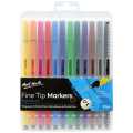 Mont Marte Fine Tip Marker 12pc Tri Grip in Case.