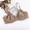 Softrhyme Ready stock large size underwear Wired Thin Span plus size full cup D (#36~#46) bra for Women. 