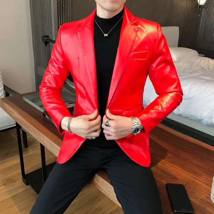 Men%20Fashion%20Casual%20Black%20White%20Suit%20Leather%20Jacket%20/Men%20Solid%20Color%20Business%20Suit%20Collar%20PU%20Blazers%20Dress%20Coat%20-%20Image%204