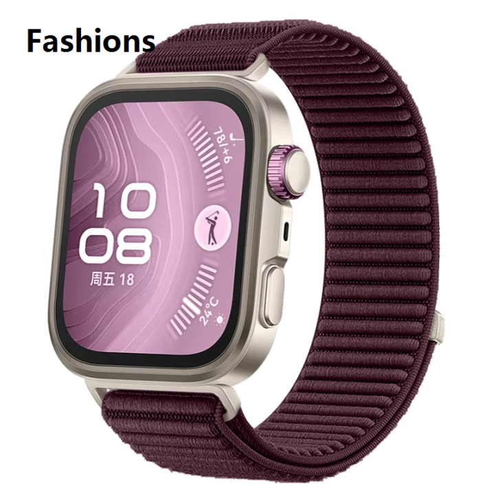 Fashions%20Nylon%20Braided%20Strap%20for%20Huawei%20Watch%20Fit%204/4%20Pro%20sports%20comfortable%20breathable%20wristband%20for%20Huawei%20Watch%20Fit%203%20Accessories%20belt%20-%20Image%207