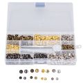 Leather Rivet, Double Caps Cloth Rivets 240Pcs for DIY. 
