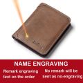 Baellerry Classic Men Wallets Name Customized Card Holder Short Male Purse Fashion High Quality PU Leather Wallet For Men.
