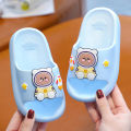 Children's slippers women's thick-soled cartoon korean version home flip-flops DIY girls anti-slip soft-soled parent-child sandals men.