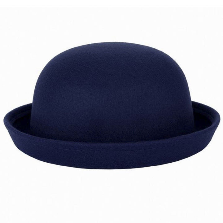 Blue%20Synthetic%20Dhoom%203%20Bowler%20Felt%20Round%20Hat%20For%20Men%20-%20Image%208