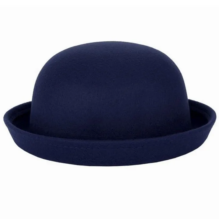 Blue%20Synthetic%20Dhoom%203%20Bowler%20Felt%20Round%20Hat%20For%20Men%20-%20Image%208