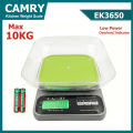 CAMRY Digital Kitchen Weight Scale Up to 10KG Model EK3650. 