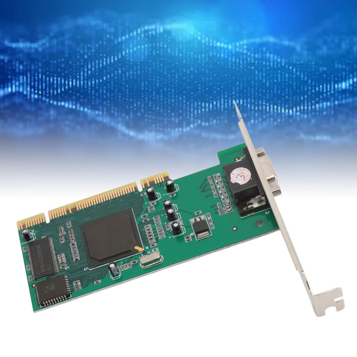 PCI Graphics Card, 8MB PCI VGA Video Card Support 64 Bit PCI X for Industrial Computer Multi Display