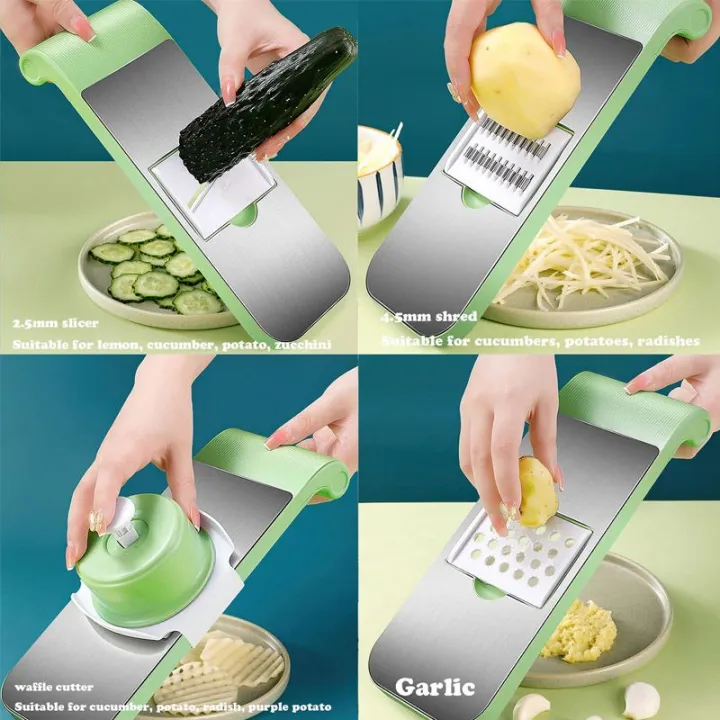 Multi-functional%20Vegetable%20Slicer%20&%20Cutter%20(5%20Blades)%20-%20Image%204