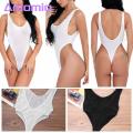 Amamia Women One-piece Bikini See-through Underwear Bodysuit Swimwear Swimsuit. 