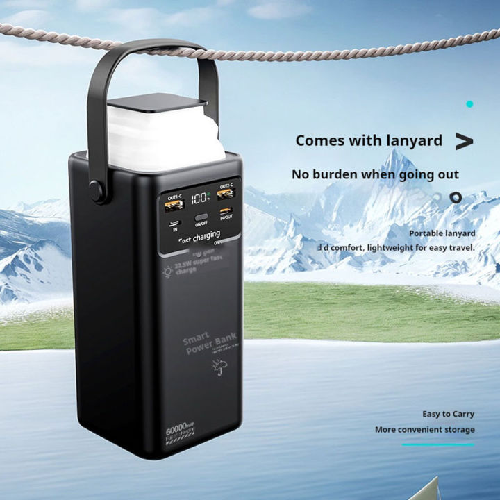 Upmax%20Newly%20Launched%2022.5w%20Fast%20Charging%20Outdoor%20Camping%2060000mah/100000mAh%20High%20Capacity%20With%204%20Cables%20Handle%20LED%20Light%20Power%20Bank%20-%20Black%20-%20Image%204