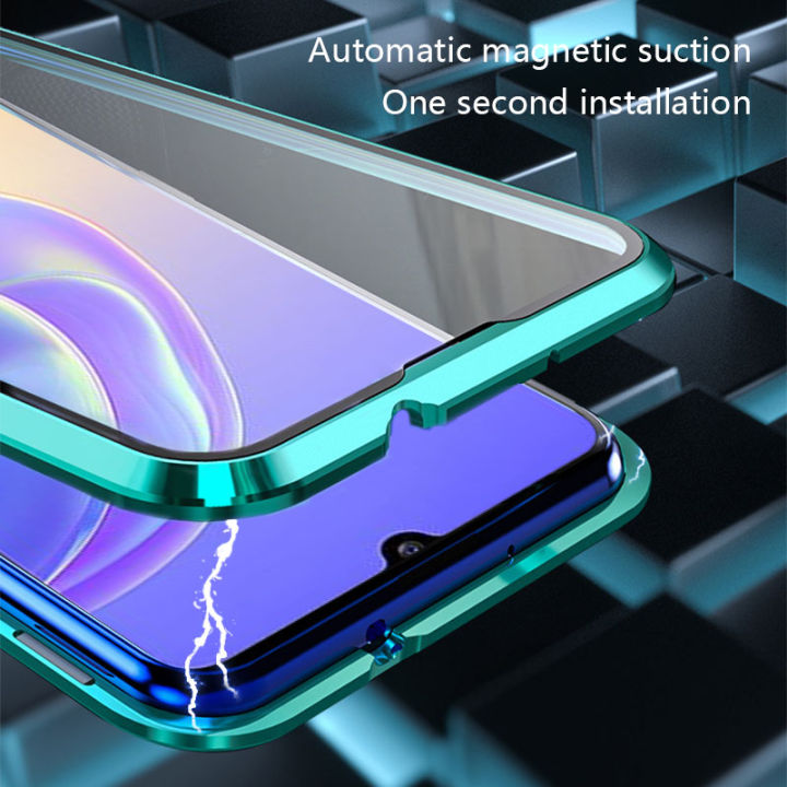 Biruiqu%20For%20VIVO%20V21e%205G%20Magnetic%20Absorption%20Case%20Metal%20Frame%20Shockproof%20Double%20Sided%20Tempered%20Glass%20Magnetic%20Case%20Cover%20-%20Image%203