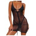 Womens swimwear Cover-Ups drawstring Mini Dress Lady Sheer Mesh Summer Beach Bodycon Party Bikini Wraps Cover Ups Mini Dress. 