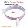 F-O 10Pin Female To Open 10 Pin 2.54mm Pitch JST XH Connector 27cm Wire With Cable For Electronics Engineering Projects Audio Video Sound Cables DIY. 
