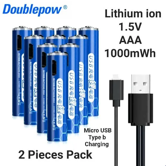 Doublepow%20Long%20Cycle%20Life%20AAA%20Size%201.5V%201000mWh%20High%20Performance%20Rechargeable%20Lithium-ion%20Batteries%20with%20Built-in%20Micro%20USB%20Charging%20Port%20&%20LED%20Indicator%20Facility%20-%202%20Pieces%20(Blue)%20-%20Image%203