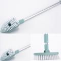 Retractable Multifunctional Long Handle Cleaning Brush with Detachable Brush Head Extended to 100cm for Floor Wall Corner Tile. 
