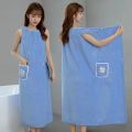 Extended Bath Towel】Bath Towel Can Be Worn and Wrapped with Bathrobe Home Clothes No Lint No Fading than Pure Cotton Soft. 
