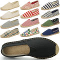 2023 Summer Autumn Men Canvas Shoes Breathable Men's Casual Shoes Slip-On Hemp Shoes Graffiti Espadrilles Women Footwear Flats BunnyGarden. 