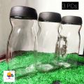 3 Pis Glass Built Coffee Jar 500ml(কফির কাচের জার).