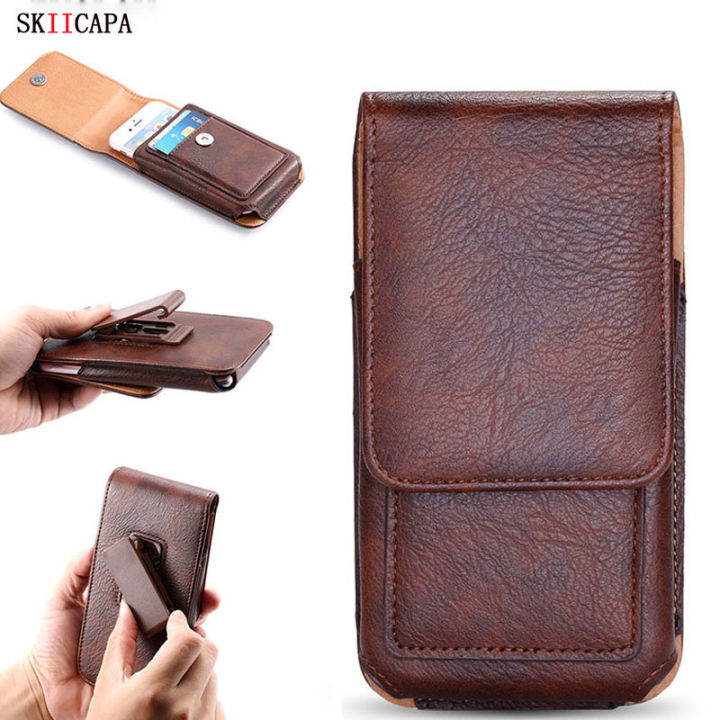 【Expert Recommended】 360 Rotation Phone Pouch for 15 14 13 pro s24 s23 ultra Belt Clip Bag Leather Case Wallet card Cover