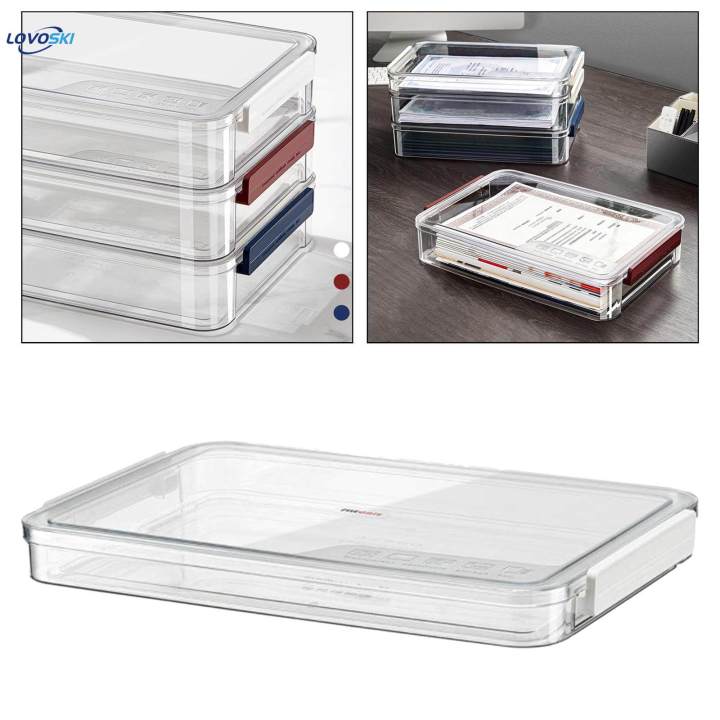 File Storage Box, File Document Storage Organizer, Letter files Storage Box, for Commercial Home Bushiness