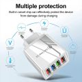 QC3.0 Quick Charger 4 Port USB Charger Wall Mobile Charger Fast Charger For IPhone 11 Samsung S9 Huawei Xiaomi Power Adapter.