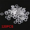 120Pcs Silicone Rubber O-Ring Switch Dampeners White For Cherry MX Keyboard. 
