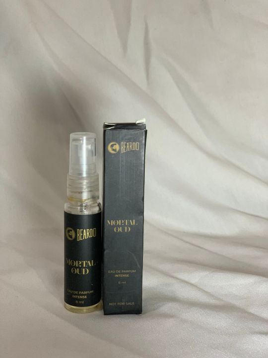 Beardo Mortal Oud Perfume for men 8ml | Oriental, Earthy scent with Honey, Citrus, Patchouli & Sandalwood notes | Long Lasting Premium Mens Perfume | All Season Eau de parfum for Men | Gift for Husband | Gift for Boyfriend | Gift for Men