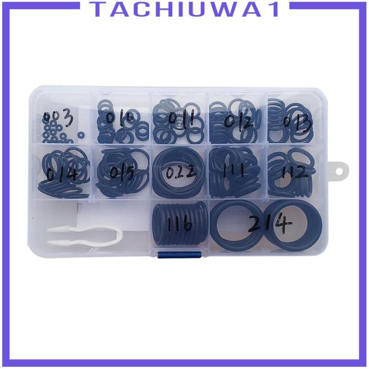 [TACHIUWA1] Pack of 170, Scuba Diving Rubber O-Ring Kit Assorted Set with Pick & Case, 12 Sizes for Dive Tank Vlave Hoes Regulator etc