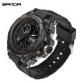 Sanda Men's Watches Sports Military 50M Waterproof Digital Wristwatch for Male Clock Stopwatch Relogio Masculino 739.
