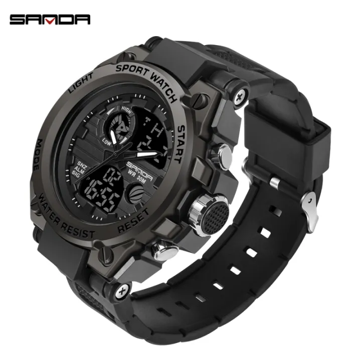 Sanda%20Men's%20Watches%20Sports%20Military%2050M%20Waterproof%20Digital%20Wristwatch%20for%20Male%20Clock%20Stopwatch%20Relogio%20Masculino%20739%20-%20Image%204