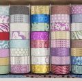 Colorful DIY Crafts Washi Tape Set of 10 Rolls Multi-Purpose Masking Tape Great for Arts Crafts DIY - Multicolour.