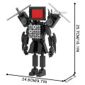 MOOXI Skibidi Toilet Set MOC Bricks Game Super Titan Corps Vs Monitor Man Action Figures Building Blocks Boy Toys Birthday Gifts.