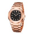 Men Fashion Watch Stainless Steel Nautilus Analog Quartz Wristwatch Luminous Hand Waterproof Auto Date Clock Relogio Gifts. 