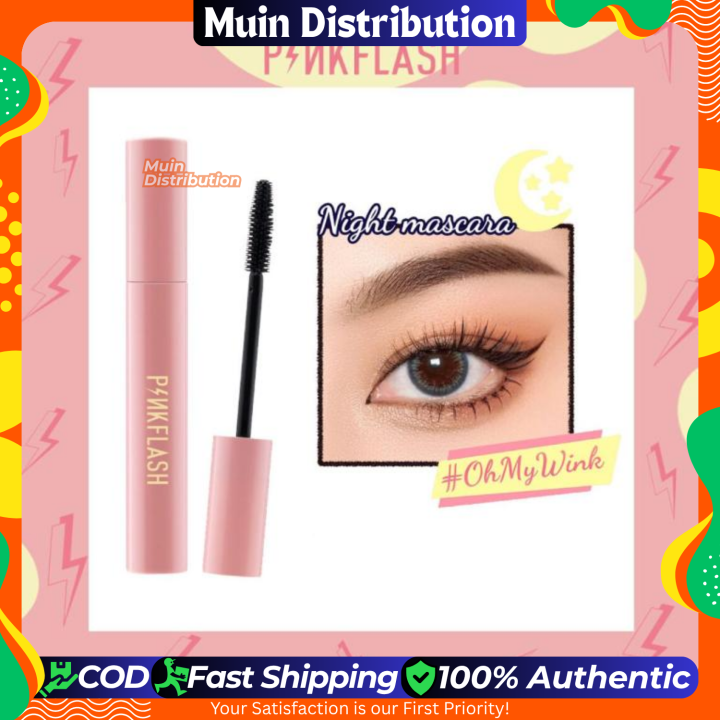 〽️ PinkFlash Waterproof/oilproof Curl Mascara - #01 Night Mascara