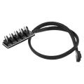 1 To 5 4-Pin TX4 PWM CPU Cooling Fan/Case Splitter Adapter Braided Power. 
