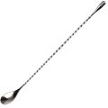 Mixing Spoon Stainless Steel Set of 2 Professional Cocktail Bar Tool (12 Inches) Japanese Style Teardrop End Design. 